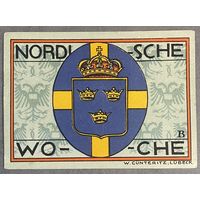 Нотгельд 50 пфеннигов 1921 год. Любек,. Веймарская республика