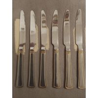 Набор ножей 6 шт. нержавейка с позолотой