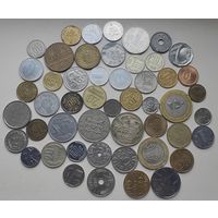 С рубля! Лот 50 монет из 30 стран, без СССР и России