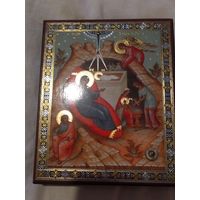 Икона Рождество Христово на дереве 16/14