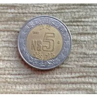 Werty71 Мексика 5 новых песо 1992