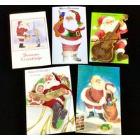 Открытки винтажные Австралия Санта Клаусы ТОРГ