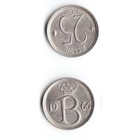 25 сантимов Бельгия 1966 года