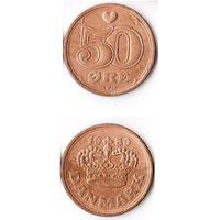 50 эре Дания 1989 года
