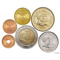 Филиппины 5, 10, 25 центов; 1, 5, 10 песо, UNC. Сторгуй за свою цену, предложи обмен!