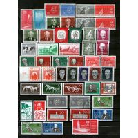 ГДР.ПОЧТИ ПОЛНЫЙ(без блока 15) ГОДОВОЙ НАБОР (1958) БЕЗ НАКЛЕЕК И С РОДНЫМ КЛЕЕМ,дополненный гашеными позициями !