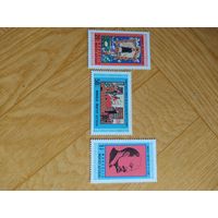 Монголия серия марок 1970 г. 100 лет со дня рождения Ленина.