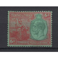 1922-28 Тринидад и Тобаго /Trinidad & Tobago 6d Британия хозяйка морей Георг V