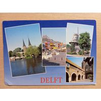 О-12. ПОДПИСАННАЯ ОТКРЫТКА. НИДЕРЛАНДЫ. ДЕЛЬФТ.