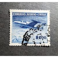 Марка Чили 1955 год Авиапочта