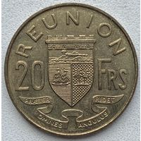 Реюньон 20 франков 1964 г.