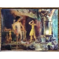 Стереооткрытка. Малахитовый грот. 1981 г . Чистая