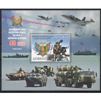 Азербайджан 2013. Армия. Техника, самолет,корабль блок (487)