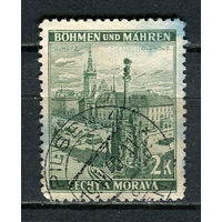 Богемия и Моравия - 1939/1942 - Оломоуц 2K - [Mi.31] - 1 марка. Гашеная.  (Лот 14HD)-T4P3