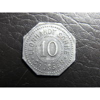 Германия. 10 пфеннигов.1920. Кроссен. С 20 копеек. Распродажа коллекции. Смотрите другие лоты.