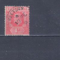 [329] Британские колонии. Сьерра Леоне 1907. Эдуард VII. Гашеная марка.