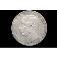 Талер 1866 г. Ганновер (Германия), Георг V. Кабинетная патина!