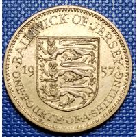 Джерси 1/4 шиллинга 1957 г.