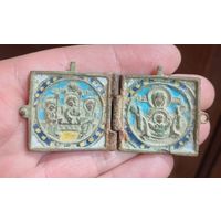 Иконка складень знамение , эмали