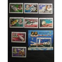 Монголия 1982 г. Космос.