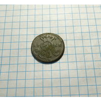 Грош 1765 с монограммой VG