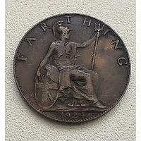 Великобритания 1 фартинг 1924  7-10-29