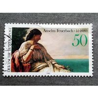 Марка Германия 1980 год 100 лет со дня смерти Ансельма Фейербаха