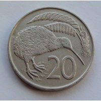 Новая Зеландия 20 центов. 1967 г.