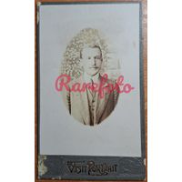 1913 Визит-портрет юноша типаж ретро студийное фото анонимное