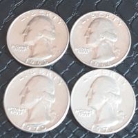 Квотер (25 центов) 1968.1969.1970.1971 все D США