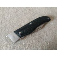 Карманный складной (перочинный) охотничий двухпредметный нож с экстрактором. СССР, вторая половина прошлого века.