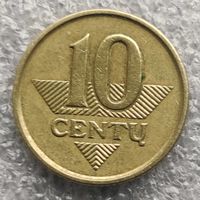 Литва 10 центов  2007 г.