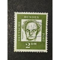 Германия 1961. Известные немцы. Герхарт Хауптманн (1862-1946), поэт, драматург, лауреат Нобелевской премии