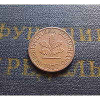 1 пфенниг 1977 (G) Германия ФРГ #05