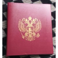 Альбом (папка) плюс 10 листов для банкнот 31*25см на 2,3,8 ячеек.(Цвет папки может быть - синий.)