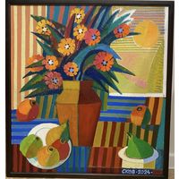 Сковородко О.А "Натюрморт. Цветы", 2024 г.. Холст, масло. Размер 60х55