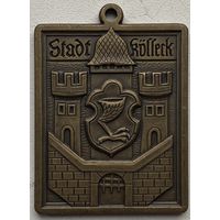 Медальон г. Бад-Киссинген, Германия, посвященный восстановлению самой старой ратуши