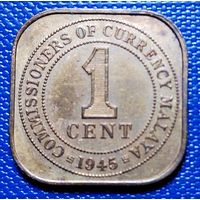 Малайя 1 цент 1945 г.