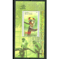 Индонезия - 1998г. - птицы, день флоры и фауны - 1 блок - полная серия, MNH [Mi bl. 139]. #4-W1-Z-2-6