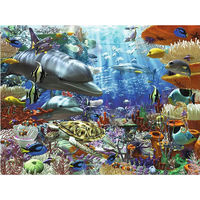 Пазлы Ravensburger(Германия) Подводный мир ,3000 элементов+специальный клей+коврик для собирания паззла.Соберемся всей семьей и соберем вместе.