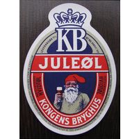 Этикетка пивная, Дания, Новый год, Рождество. JULEOL .