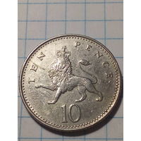10 пенсов Великобритания 1992 год
