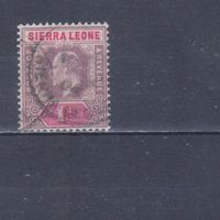 [329] Британские колонии. Сьерра Леоне 1903. Эдуард VII. Гашеная марка.