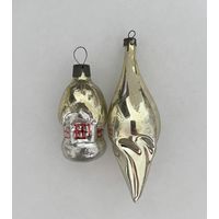 Елочная игрушка домик СССР цена за все К.4