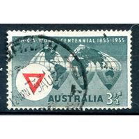 Австралия - 1955г. - Всемирная годовщина Y.M.C.A. - 1 марка - полная серия, гашёная [Mi 256]. #3-WB-67-A-2