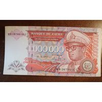 Конго, Заир 1000000 заиров 1993 г., P:45b,