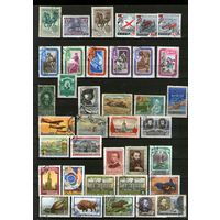 СССР.СБОРНЫЙ ЛОТ ГАШЕНЫХ МАРОК.Есть без наклеек,а есть с ними или со следами от них!