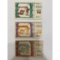 Австрия нотгельды 10-20-50 Штааг - 2301