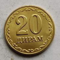Таджикистан 20 дирамов  2023 г.