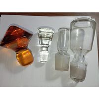 Стеклянные пробки для винтажных графинов .